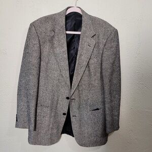 Gray Men's Vintage Blazer 100% Silk
